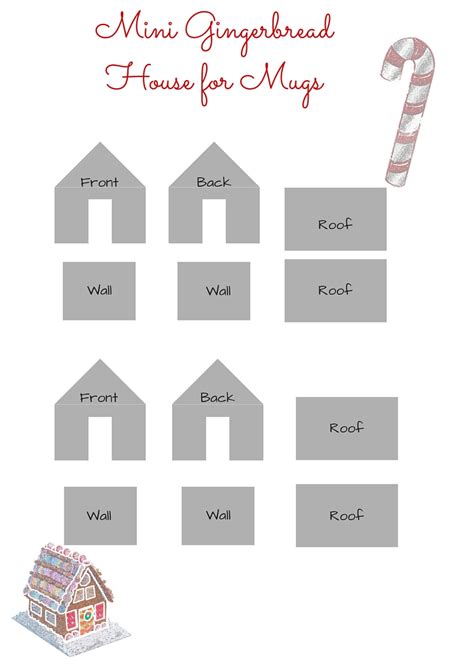 Tiny Treasures: Mini Gingerbread House Templates for Adorable Creations