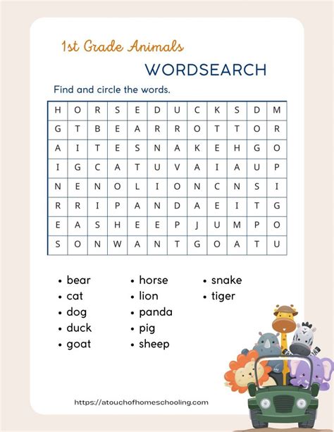 Tips for Getting the Most Out of Your Animal Word Search Printables