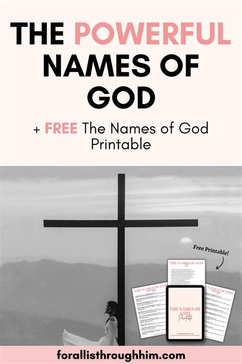 Tips for Maximizing Your "Names of God Printable" Experience