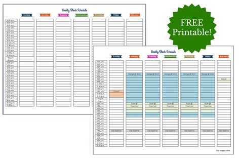 Tips for Maximizing Your Printable Schedule