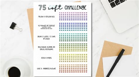 Tips for Personalizing Your 75 Soft Challenge Journey with a Printable