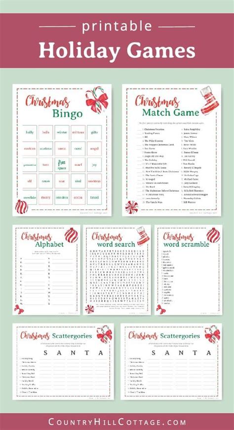 Tips for Personalizing Your Adult Christmas Printable Games