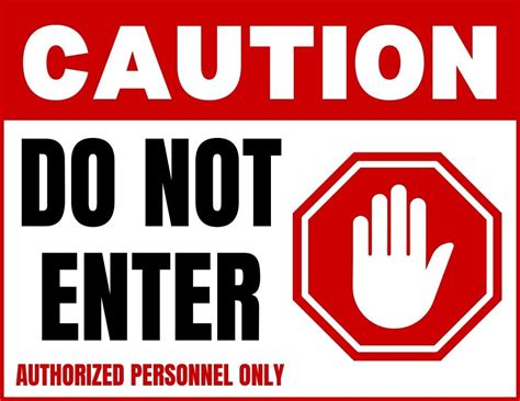 Tips for Personalizing Your 'Do Not Enter' Sign Printable