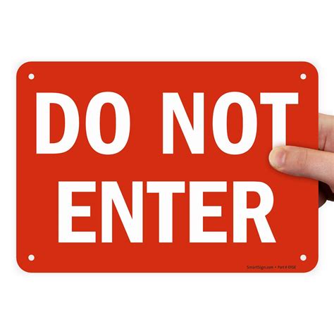 Tips for Personalizing Your "Do Not Enter" Sign