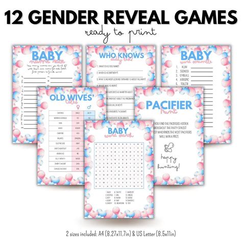 Tips for Personalizing Your Gender Reveal Printable Games
