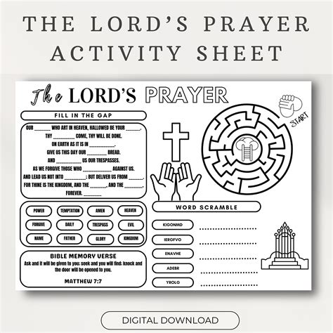 Tips for Personalizing Your Lord's Prayer Printable Experience