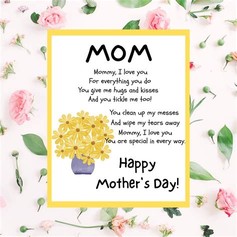 Tips for Personalizing Your Mother's Day Flower Poem
