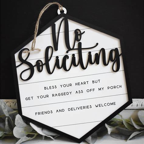 Tips for Personalizing Your No Soliciting Sign