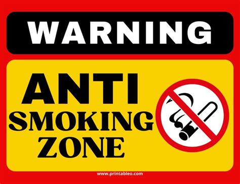 Tips for Personalizing Your Non-Smoking Sign