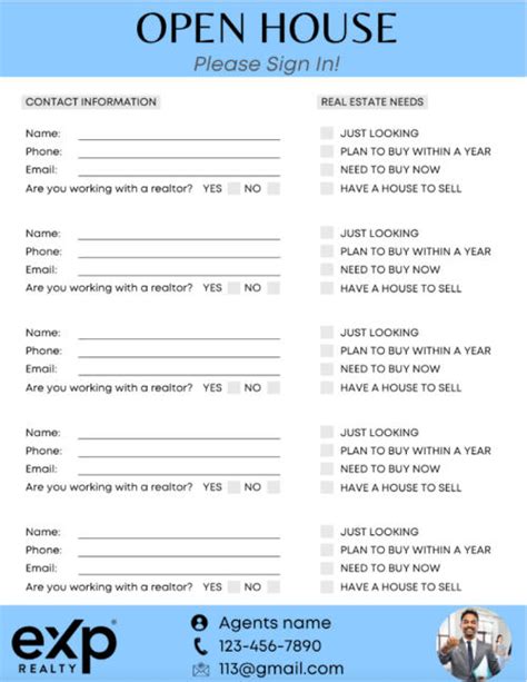 Tips for Personalizing Your Open House Sign-In Sheet Printable