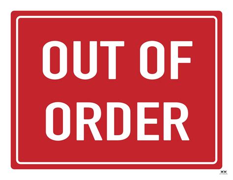 Tips for Personalizing Your "Out of Order" Message