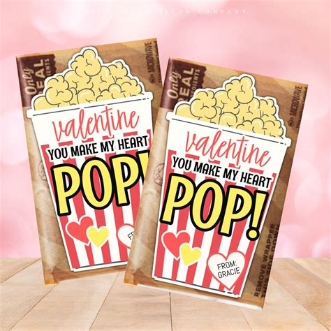 Tips for Personalizing Your Popcorn Valentine Printable