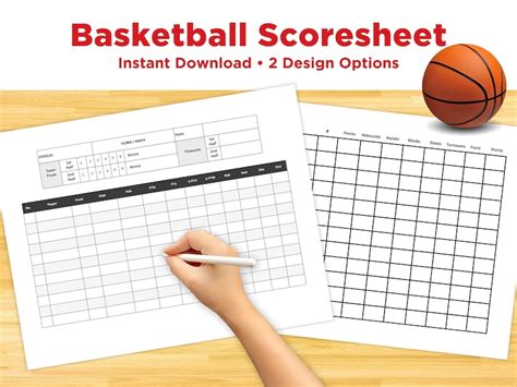 Tips for Personalizing Your Printable Basketball Score Sheet