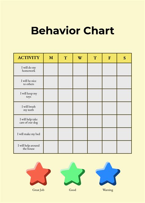 Tips for Personalizing Your Printable Behavior Chart