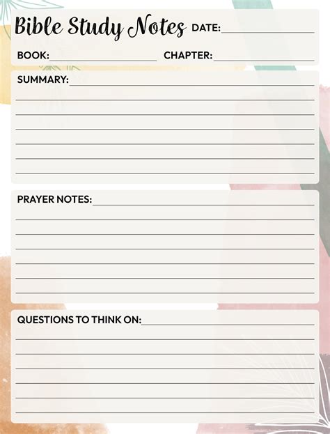 Tips for Personalizing Your Printable Bible Study