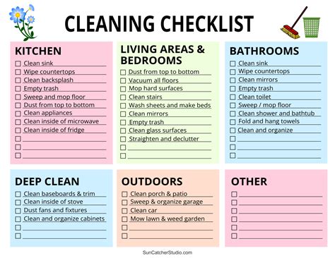 Tips for Personalizing Your Printable Cleaning Checklist