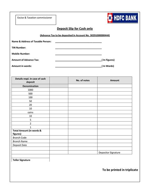 Tips for Personalizing Your Printable Deposit Slip Experience