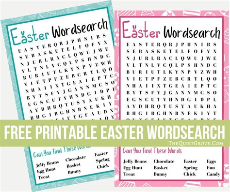 Tips for Personalizing Your Printable Easter Word Search Experience