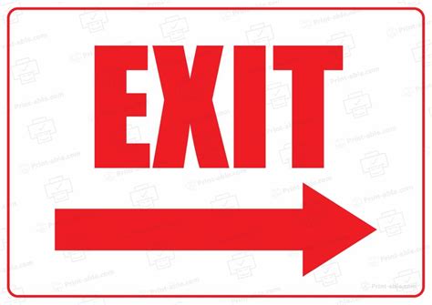 Tips for Personalizing Your Printable Exit Sign