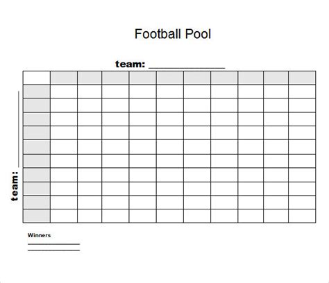 Tips for Personalizing Your Printable Football Pool