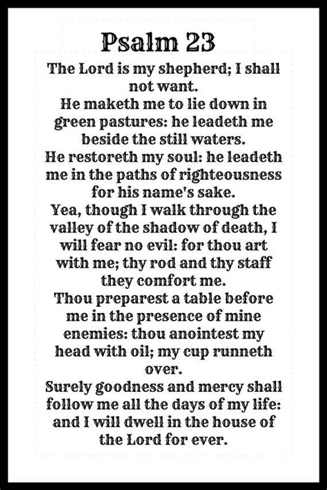 Tips for Personalizing Your Printable Psalm 23