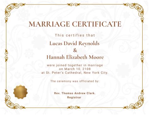 Tips for Personalizing Your Printable Wedding Certificate