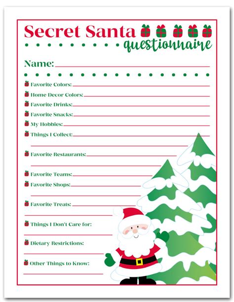 Tips for Personalizing Your Secret Santa Questionnaire