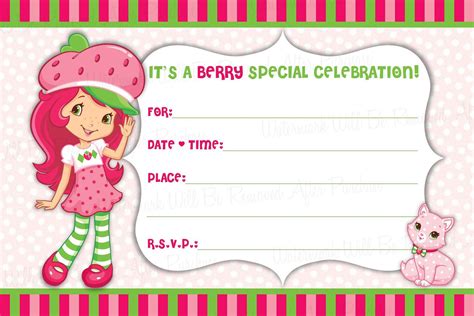 Tips for Personalizing Your Strawberry Shortcake Printables Message