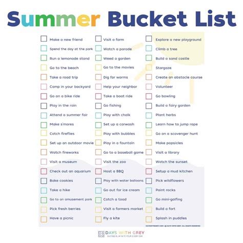 Tips for Personalizing Your Summer Bucket List