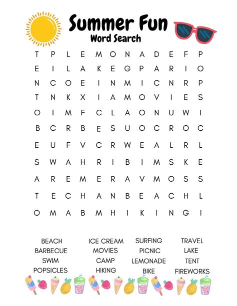 Tips for Personalizing Your Summer Word Search Fun