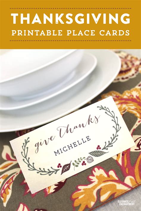 Tips for Personalizing Your Thanksgiving Place Cards