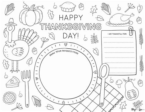 Tips for Personalizing Your Thanksgiving Printable Placemat
