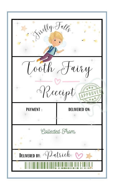 Tips for Personalizing Your Tooth Fairy Receipt