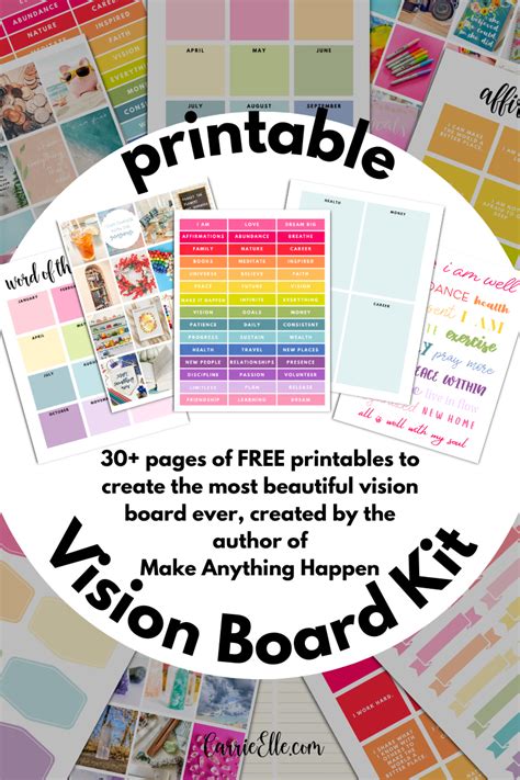Tips for Personalizing Your Vision Board with Printables