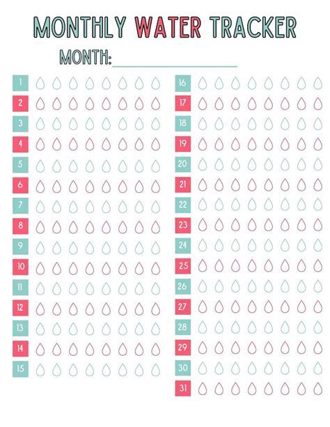 Tips for Personalizing Your Water Tracker Printable