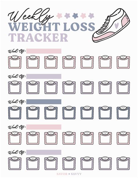 Tips for Personalizing Your Weight Loss Tracker Printable