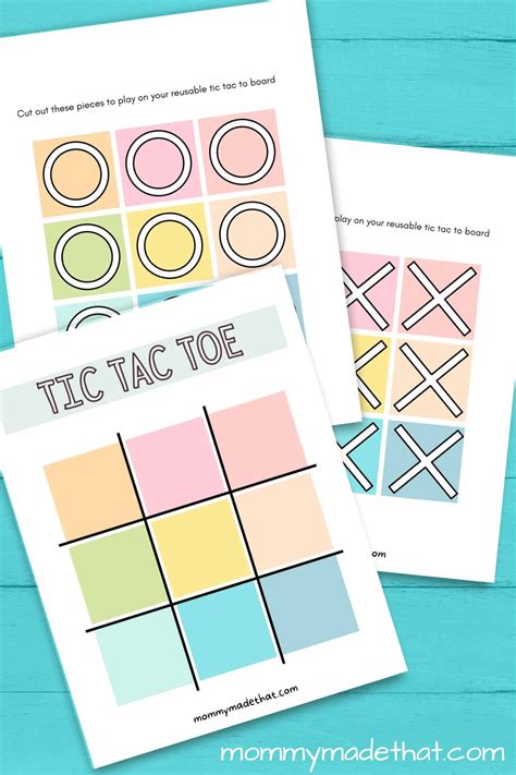 Travel-Sized Fun: Portable Tic Tac Toe Printables