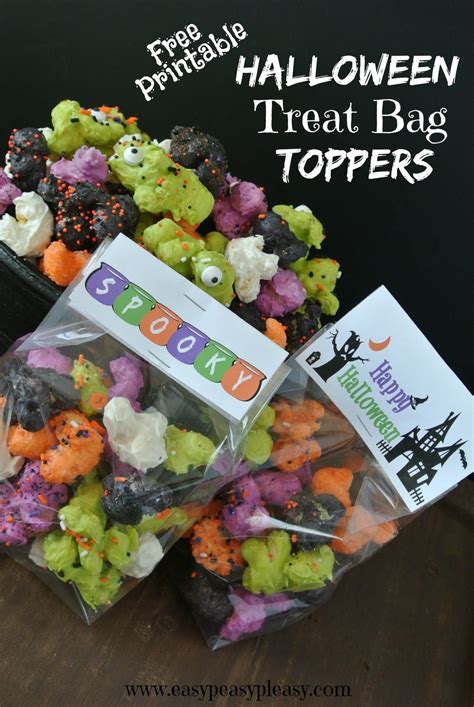 Treat Bag Toppers & Wraps: Sweetening the Spooky Season with Printables