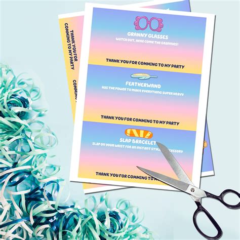 Treat Time & Party Favor Printables