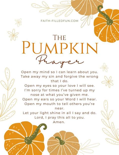 Unearthing the Heart of the Pumpkin Prayer: A Spiritual Journey