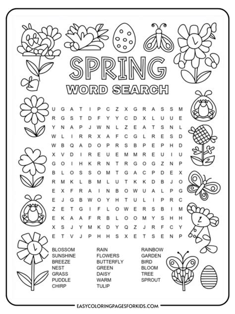 Unearthing the Perfect Spring Word Search: Categories & Ideas
