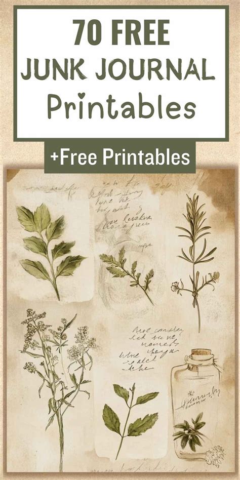 Unearthing Your Treasure Trove: Top Free Junk Journal Printable Categories