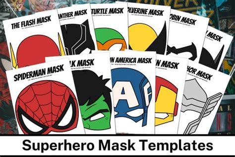 Unleash Your Inner Hero: Superhero & Character Mask Templates