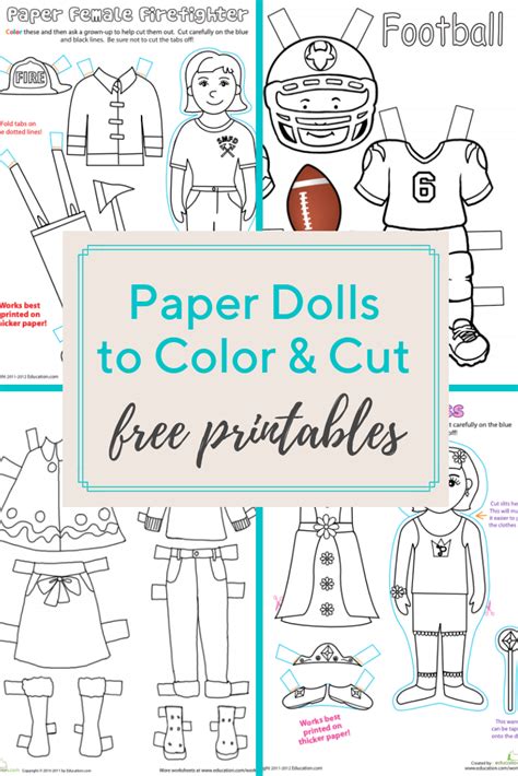 Unlock Creative Play with These Printable Paper Doll Categories
