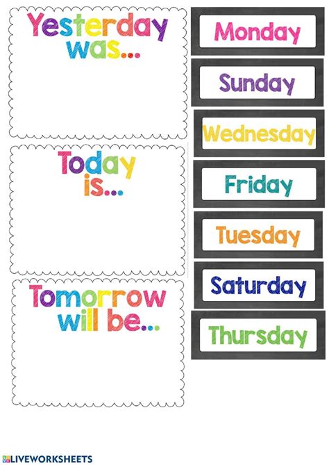 Unlocking the Power of Days of the Week Printables
