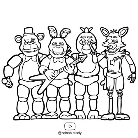 Unmasking the Basics: Your First Steps into FNaF Coloring Pages Printable
