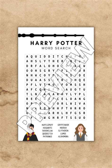 VI. Party Like a Potterhead: Event-Themed Word Searches