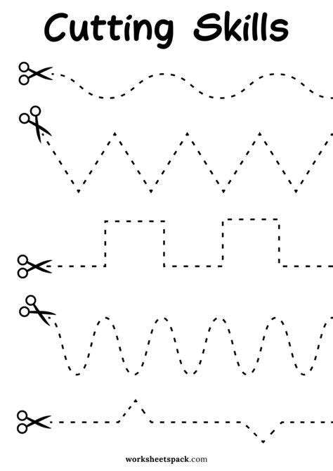 Wavy Wonders & Zigzag Journeys: Introducing Curves & Angles in Scissor Practice Printables