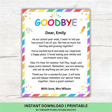 Welcome & Farewell Letters: Setting the Scene & Saying Goodbye