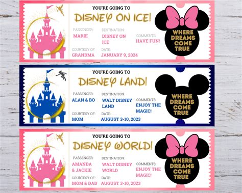 Where to Find Your Printable Treasures: Top Resources for Free Printable Surprise Disney Tickets